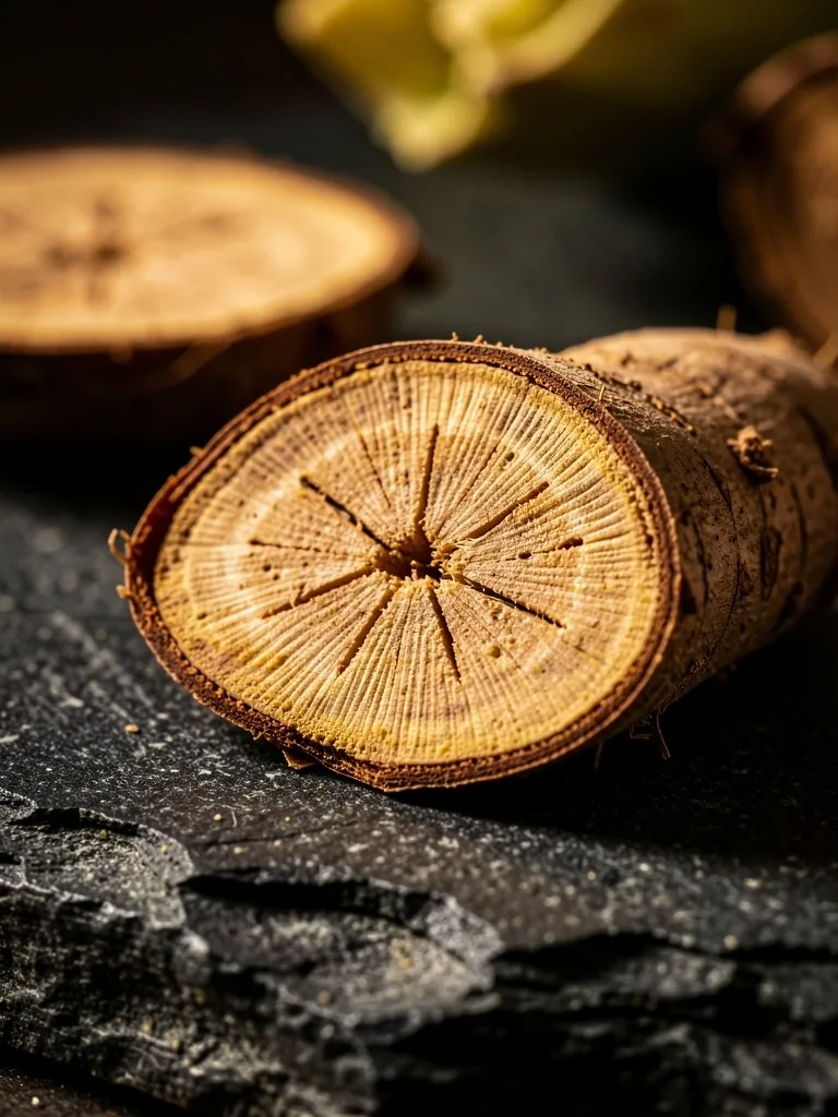 Botanical root texture